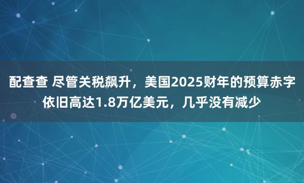 配查查 尽管关税飙升，美国2025财年的预算赤字依旧高达1.8万亿美元，几乎没有减少